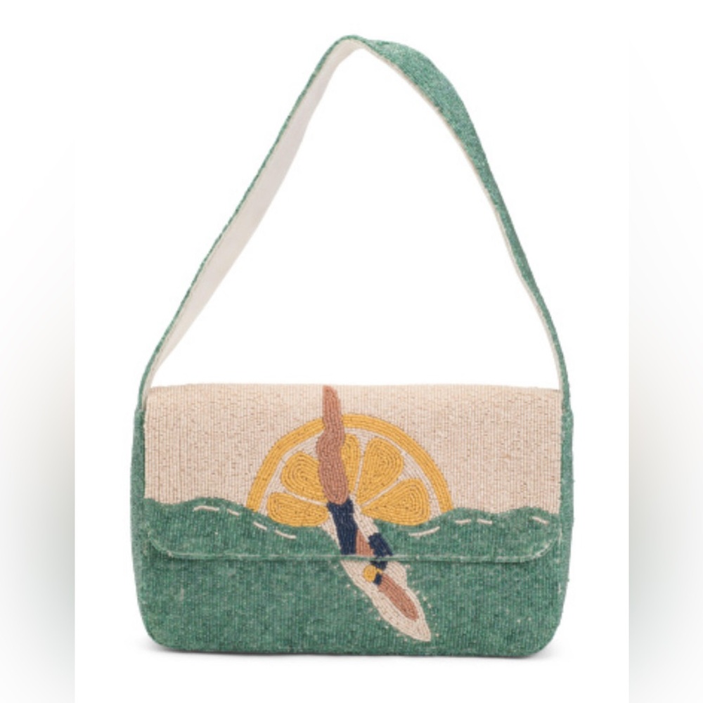 TJ Maxx Beaded Lemon Swimmer Shoulder Bag Viral TikTok Purse Marshalls OS NWT - Picture 6 of 6